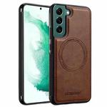 For Samsung Galaxy S21+ 5G LC.IMEEKE Magsafe Phone Case(Brown)