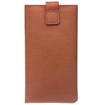 For iPhone XR QIALINO Nappa Texture Top-grain Leather Horizontal Flip Wallet Case with Card Slots(Brown)