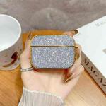 For AirPods Pro 2 Glitter Wireless Earbuds Box Protective Case(Silver)