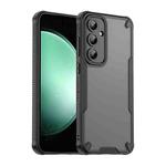 For Samsung Galaxy S24 FE 5G Armor Glaze PC Hybrid TPU Phone Case(Black)