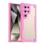 For Samsung Galaxy S24 Ultra 5G Armor Glaze PC Hybrid TPU Phone Case(Pink)