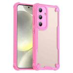 For Samsung Galaxy S24 5G Armor Glaze PC Hybrid TPU Phone Case(Pink)