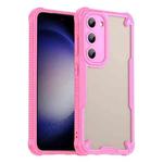 For Samsung Galaxy S23+ 5G Armor Glaze PC Hybrid TPU Phone Case(Pink)