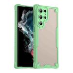 For Samsung Galaxy S22 Ultra 5G Armor Glaze PC Hybrid TPU Phone Case(Green)