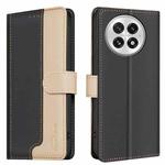 For OnePlus 13 Color Matching RFID Anti-theft Leather Phone Case(Black)