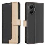 For Xiaomi Poco F7 5G Global Color Matching RFID Anti-theft Leather Phone Case(Black)