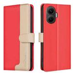 For Xiaomi Poco F7 5G Global Color Matching RFID Anti-theft Leather Phone Case(Red)