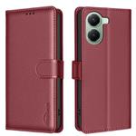 For Xiaomi Poco X7 Pro Litchi Texture RFID Anti-theft Leather Phone Case(Red)