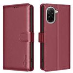 For Xiaomi Poco C71 Litchi Texture RFID Anti-theft Leather Phone Case(Red)