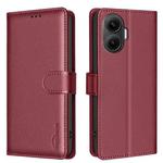 For Xiaomi Poco F7 5G Global Litchi Texture RFID Anti-theft Leather Phone Case(Red)