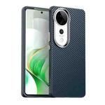 For vivo V40 5G Carbon Fiber Series IMD Phone Case(Blue)