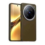 For vivo X200 Pro Carbon Fiber Series IMD Phone Case(Brown)