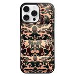 For iPhone 16 Pro Max Camouflage Eiderdown Airbag Phone Case(Army Green-B)