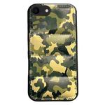 For iPhone SE 2022 / SE 2020 Camouflage Eiderdown Airbag Phone Case(Green-A)