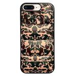 For iPhone 8 Plus / 7 Plus Camouflage Eiderdown Airbag Phone Case(Army Green-B)