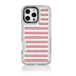 For iPhone 16 Pro Max Capsule Glitter TPU Hybrid PC Airbag Phone Case(Red)