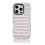 For iPhone 16 Pro Capsule Glitter TPU Hybrid PC Airbag Phone Case(Pink)