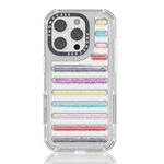 For iPhone 13 Pro Capsule Glitter TPU Hybrid PC Airbag Phone Case(Mixed Color)