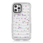 For iPhone 12 Pro Max Capsule Glitter TPU Hybrid PC Airbag Phone Case(Sequin)