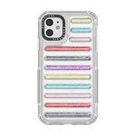 For iPhone 11 Capsule Glitter TPU Hybrid PC Airbag Phone Case(Mixed Color)