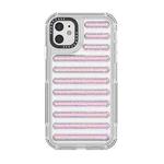 For iPhone 11 Capsule Glitter TPU Hybrid PC Airbag Phone Case(Pink)