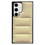 For Samsung Galaxy S24+ 5G Cotton Filling Eiderdown Airbag Phone Case(Beige)