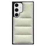 For Samsung Galaxy S24 5G Cotton Filling Eiderdown Airbag Phone Case(White)