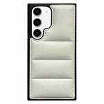 For Samsung Galaxy S23 5G Cotton Filling Eiderdown Airbag Phone Case(White)