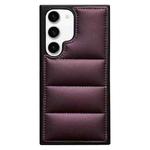 For Samsung Galaxy S23 5G Cotton Filling Eiderdown Airbag Phone Case(Purple)