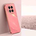 For Redmi Note 14 Pro+ 5G XINLI Straight Edge 6D Electroplate TPU Phone Case(Hawthorn Red)