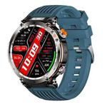 HT30 1.7 inch IP68 Waterproof Silicone Band Smart Watch, Support Flashlight / Banknote Detector Light / Compass(Blue)