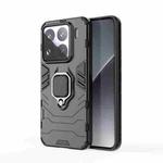 For Xiaomi 15 Pro Shockproof PC + TPU Holder Phone Case(Black)