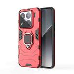 For Xiaomi 15 Pro Shockproof PC + TPU Holder Phone Case(Red)