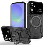 For Samsung Galaxy A56 / A36 5G Large Window MagSafe Holder Phone Case(Black)