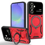 For Samsung Galaxy A56 / A36 5G Large Window MagSafe Holder Phone Case(Red)