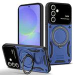 For Samsung Galaxy A56 / A36 5G Large Window MagSafe Holder Phone Case(Blue)