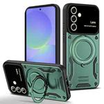 For Samsung Galaxy A56 / A36 5G Large Window MagSafe Holder Phone Case(Green)