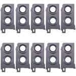 For Samsung Galaxy Z Flip4 SM-F721B 10pcs Rear Camera Lens Cover(Black)