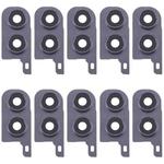 For Samsung Galaxy Z Flip5 SM-F731B 10pcs Rear Camera Lens Cover(Black)