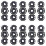 For Samsung Galaxy F55 SM-E556B 10pcs Rear Camera Lens Cover(Black)