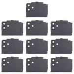 For Samsung Galaxy F04 SM-E045F 10pcs Rear Camera Lens Cover(Black)