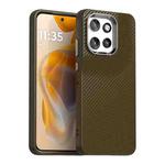 For Motorola Edge 50 Neo 5G Carbon Fiber Series IMD Phone Case(Brown)