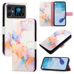 For Cubot A20 PT003 Marble Pattern Flip Leather Phone Case(Galaxy Marble White)