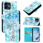 For Cubot Note 40 Colored Drawing Pattern Plain Weave Leather Phone Case(Tower Butterfly)