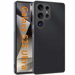 For Samsung Galaxy S25 Ultra 5G Ultra-thin Plain Skin Leather Phone Case(Black)