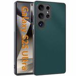 For Samsung Galaxy S25 Ultra 5G Ultra-thin Plain Skin Leather Phone Case(Green)