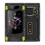 M7+ 4G Dual Screen Flip Elder Rugged Phone, 2.8 inch Inner, 2.4 inch Outer, 6800mAh Battery, 24 Keys, Flashlight, Network: 4G, Dual SIM, SOS, Plug:US Plug(Black)