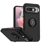 For Google Pixel 9 Pro XL Q Shadow 1 Series TPU + PC Phone Case with Ring(Black+Red)