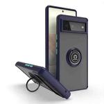 For Google Pixel 6 Q Shadow 1 Series TPU + PC Phone Case with Ring(Royal Blue)