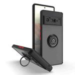 For Google Pixel 6 Pro Q Shadow 1 Series TPU + PC Phone Case with Ring(Black+Red)